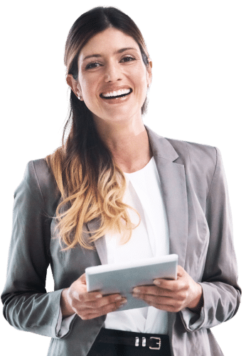 Woman showingCIMA BA3 Official Kaplan ebooks