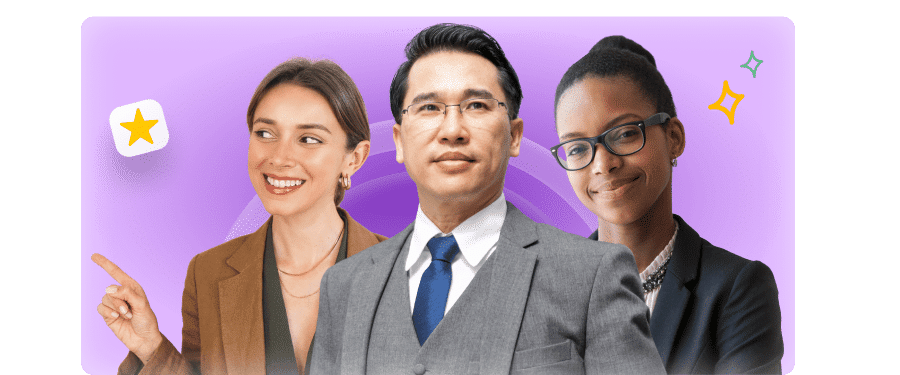 Smiling person representing a satisfied Practice Tests Academy students